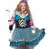 Mad Hatter Plus Size Damenkostüm -Classic Horror Speichern manic mad hatter plus size kostuem fuer damen 38197