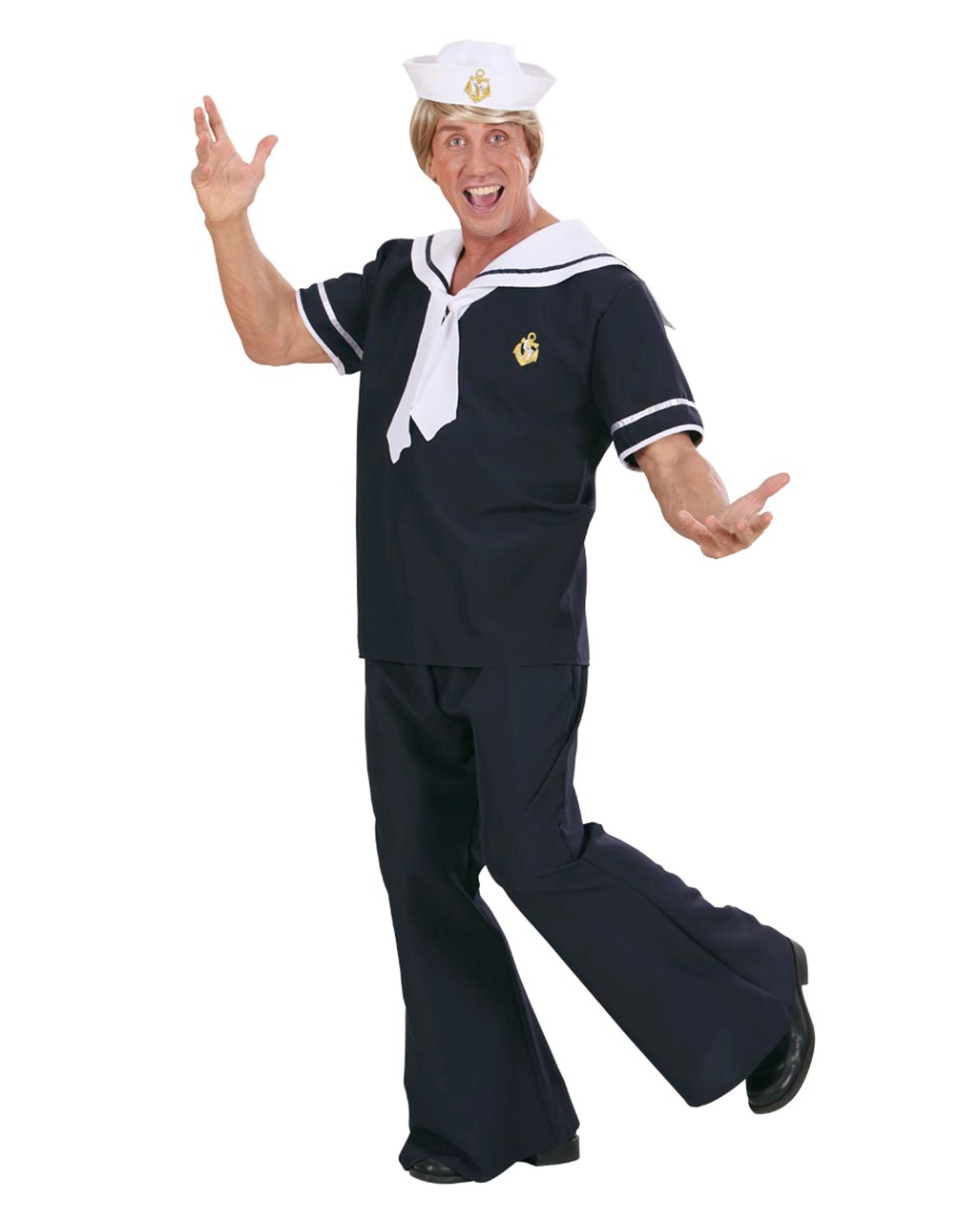 Matrosen Kostüm Blau Gr. L 4 Matrosen Kostüm Blau Gr. L – Bild 2