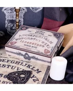 Hexenbrett Schmuckkästchen 25cm 12 Hexenbrett Schmuckkästchen 25cm -Classic Horror Speichern naturfarbenes ouija brett schmuckkaestchen spirit board jewellery box gothic deko 51137 05