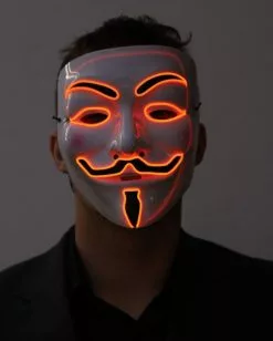 Beleuchtete Vendetta LED Maske -Classic Horror Speichern neon licht vendetta maske neon light vendetta mask halloween horror vendetta maske 53440 1