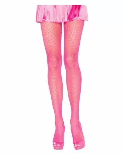 80s Netzstrumpfhose Neon Pink