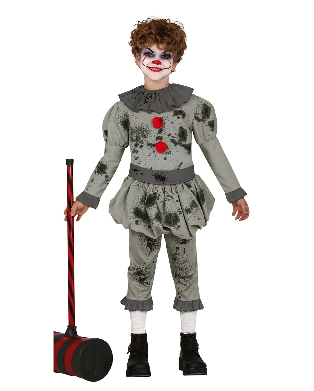 Killer Clown Pepe Kinder Kostüm 3 Killer Clown Pepe Kinder Kostüm