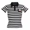 Polohemd Weiß-schwarz -Classic Horror Speichern poloshirt wei schwarz girlie shirt totenkopf shirt damen shirt go1073sm