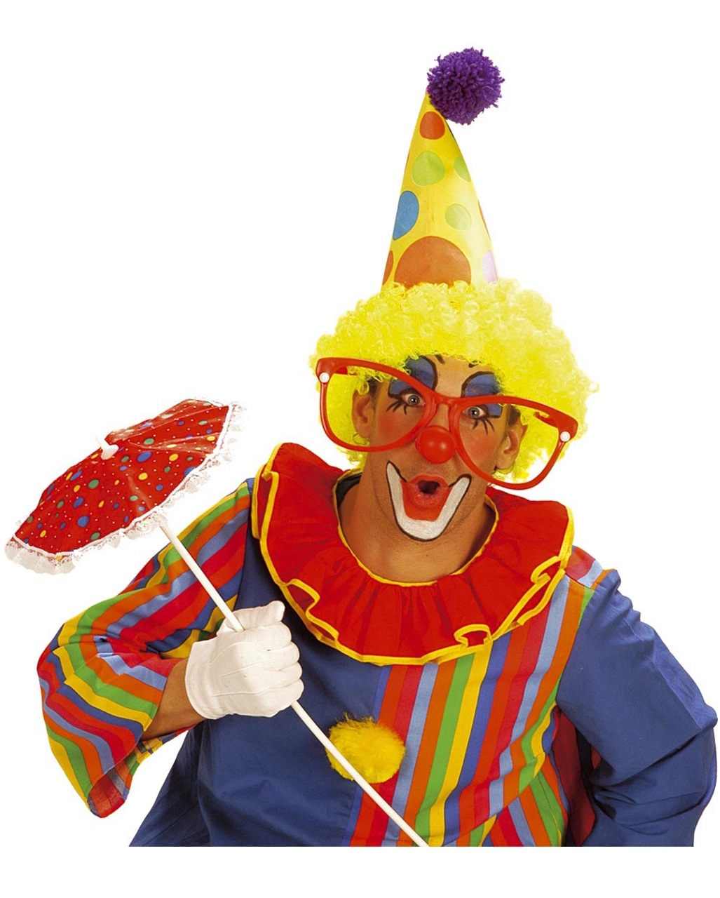 Clown Riesenbrille Rot 4 Clown Riesenbrille Rot – Bild 2