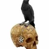 Salem Totenkopf Mit Rabe -Classic Horror Speichern salem totenschaedel mit rabe salem totenkopf mit rabe salem skull with raven gothic deko 39298 01