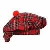 Karierte Schotten Mütze Rot -Classic Horror Speichern schottenmuetze rot kariert schotten kostuem zubehoer faschings huete 29565