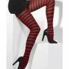Ringelstrumpfhose Schwarz-rot 2 Ringelstrumpfhose Schwarz-rot -Classic Horror Speichern schwarz rot gestreifte strumpfhose ringel strumpfhose halloween tights 23930