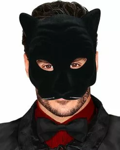 Schwarzer Panther Gesichtsmaske 5 Schwarzer Panther Gesichtsmaske -Classic Horror Speichern schwarze panther maske black panther mask schwarze raubtier maske schwarze leoparden maske tiermaske 8801337 02