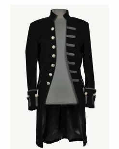 Schwarzer Samt Gothic Herren Mantel Aristokrat 14 Schwarzer Samt Gothic Herren Mantel Aristokrat -Classic Horror Speichern schwarzer gothic aristokrat samt mantel gothic mantel black velvet mens coat gothic mode 54366 06