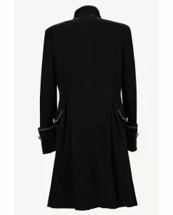 Schwarzer Samt Gothic Herren Mantel Aristokrat 15 Schwarzer Samt Gothic Herren Mantel Aristokrat -Classic Horror Speichern schwarzer gothic aristokrat samt mantel gothic mantel black velvet mens coat gothic mode 54366 07