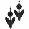 Dunkler Gothic Engel Mit Flügel Ohrringe -Classic Horror Speichern schwarzer gothic engel mit fluegel ohrringe black gothic angel with wings earrings gothic schmuck 50592 01