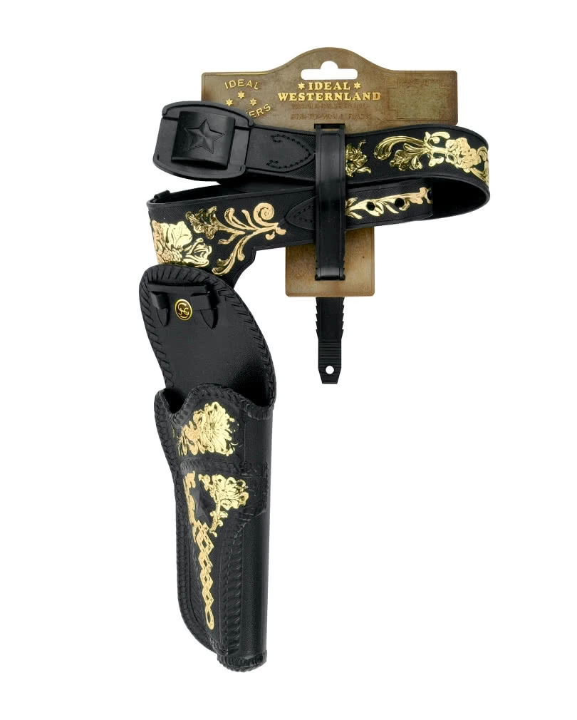 Schwarzer Pistolengürtel Mit Holster 78 Cm 3 Schwarzer Pistolengürtel Mit Holster 78 Cm