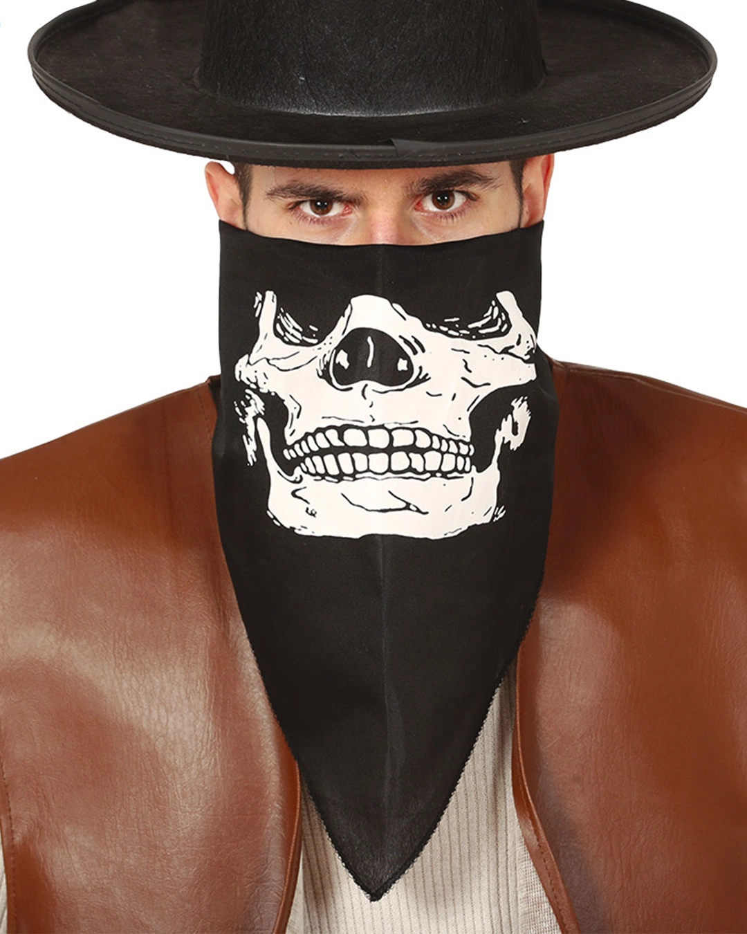 Schwarzes Bandana Mit Skull Aufdruck 3 Schwarzes Bandana Mit Skull Aufdruck