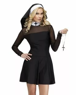 Sexy Sister Nonnenkostüm Für Frauen -Classic Horror Speichern sexy sister nonnen kostuem halloween nonnen kostuem halloween und faschingskostueme 37653 3