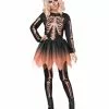 Skelett Kostümkleid Roségold -Classic Horror Speichern skelett damen kostuem rosegold skeleton woman costume rosegold halloween skelett verkleidung 54218 1