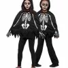 Kinder Poncho Skelett Mit Handschuhe -Classic Horror Speichern skelett kinder poncho mit handschuhe skelett ueberwurf als halloween verkleidung skeleton kit 35848 7