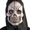 Kapuzen Skelett Maske 2 Kapuzen Skelett Maske -Classic Horror Speichern skelett maske mit schwarzer kapuze skeleton reaper mask hooded skeleton mask 39012 01
