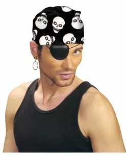 Skull Bandana Kopftuch -Classic Horror Speichern skull bandana kopftuch piratenkopftuch rocker kostuem zubehoer seeraeuber tuch 17215 005