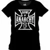 Sons Of Anarchy Sensenmann T-Shirt -Classic Horror Speichern sons of anarchy reaper cross t shirt schwarzes biker shirt 23429