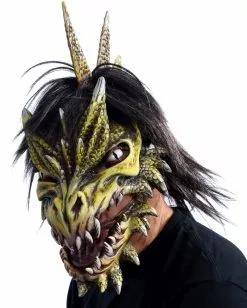 Spike Dragon-Maske Mit Beweglichem Kiefer 5 Spike Dragon-Maske Mit Beweglichem Kiefer -Classic Horror Speichern spike drachenmaske ohne haare spike dargon mask without hair fantasy maske halloween maske 37356 02