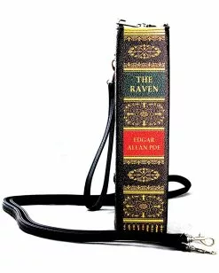 The Raven Buch Handtasche -Classic Horror Speichern the raven vintage buch clutch halloween kostuem zubehoer gothic accessoires handtasche 54519 3