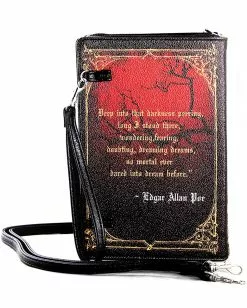The Raven Buch Handtasche -Classic Horror Speichern the raven vintage buch clutch halloween kostuem zubehoer gothic accessoires handtasche 54519 4