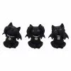 Drei Weise Vampir Kätzchen Figuren 3er Set -Classic Horror Speichern three wise vampuss vampir kaetzchen drei weise vampir kaetzchen halloween tischdeko gothic homeware 54582 01