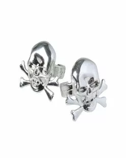 Totenschädel Fingerringe 12 St.