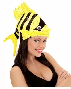 Exotischer Fischhut Gelb -Classic Horror Speichern tropischer fischhut gelb faschingshut karnevalshut festival hut lustige kopfbedeckung 29434 4