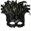 Venezianische Augenmaske Mit Totenkopf & Federn -Classic Horror Speichern venezianische totenschaedel maske venezianische piratenmaske venetian eyemask 25307