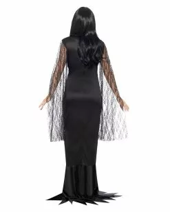 Elegantes Morticia Kleid -Classic Horror Speichern verfuehrerisches morticia kleid elegantes hexen kostuem halloween abendkleid 24552 3