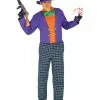 Fieser Joker Herrenkostüm -Classic Horror Speichern verrueckter joker herrenkostuem harlekin verkleidung comic kostuem irrer boesewicht halloween 24706
