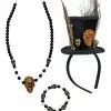 Voodoo Priester Kostüm Accessoire Set 2 Voodoo Priester Kostüm Accessoire Set -Classic Horror Speichern voodoo schamanen kostuem zubehoer set 38120