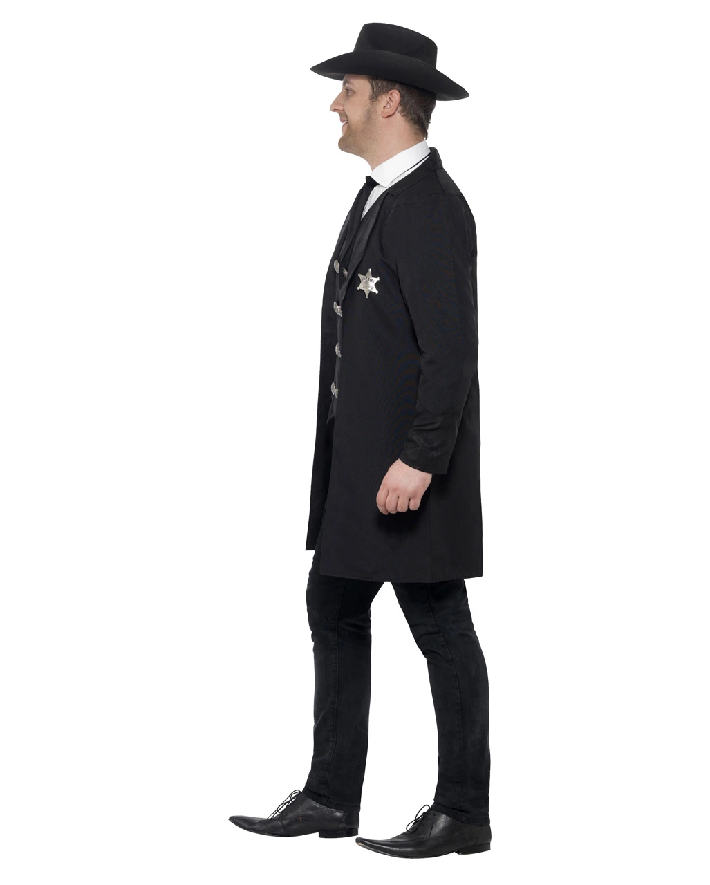 Black Sheriff Plus Size Kostüm 6 Black Sheriff Plus Size Kostüm – Bild 4