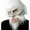 Weiße Krieger Maske Mit Haaren -Classic Horror Speichern white warrior maske fantasy maske weisse zombie maske weisse krieger maske 24296