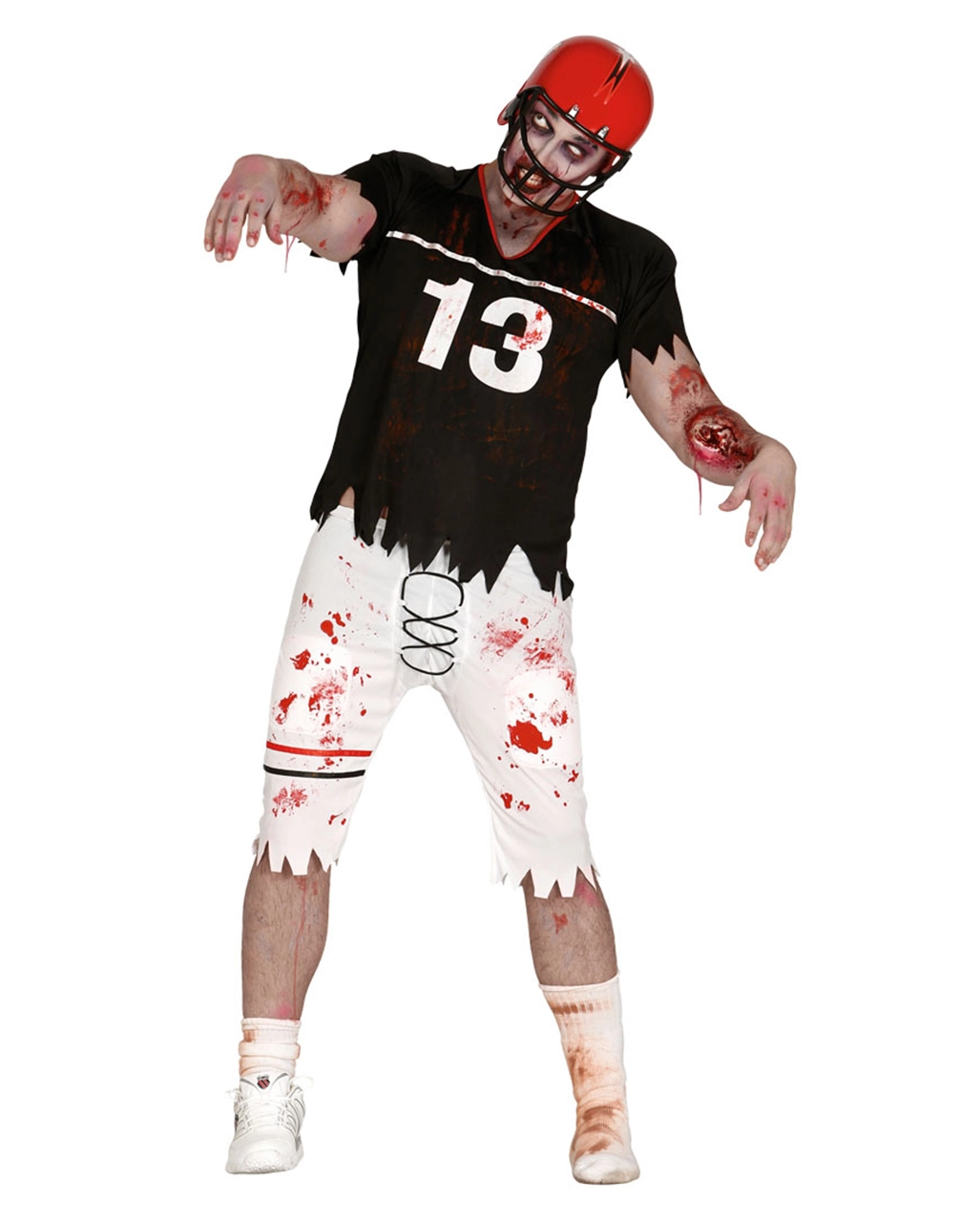 Footballspieler Zombie Herrenkostüm 3 Footballspieler Zombie Herrenkostüm