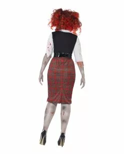 Kurviges Schulmädchen Zombie Kostüm 6 Kurviges Schulmädchen Zombie Kostüm -Classic Horror Speichern zombie schulmaedchen kostuem xl halloween zombie verkleidung fuer damen 24568 2