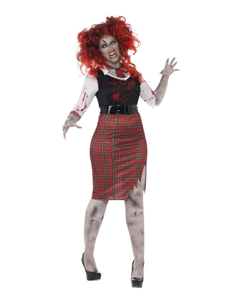 Kurviges Schulmädchen Zombie Kostüm 3 Kurviges Schulmädchen Zombie Kostüm